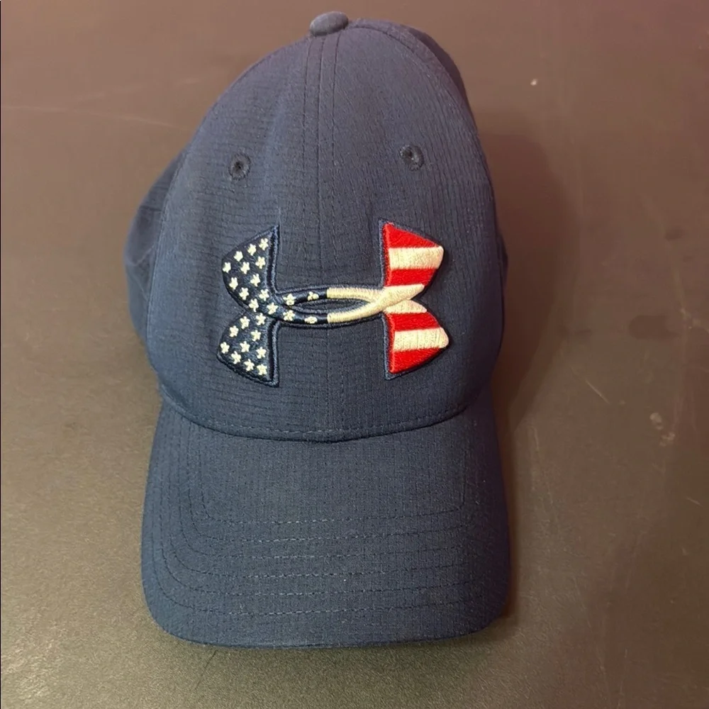 Under Armour Blue and Red Hat with Patriotic Design